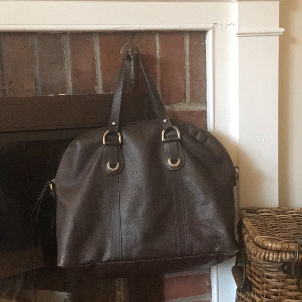 Longchamp chocolate brown bag